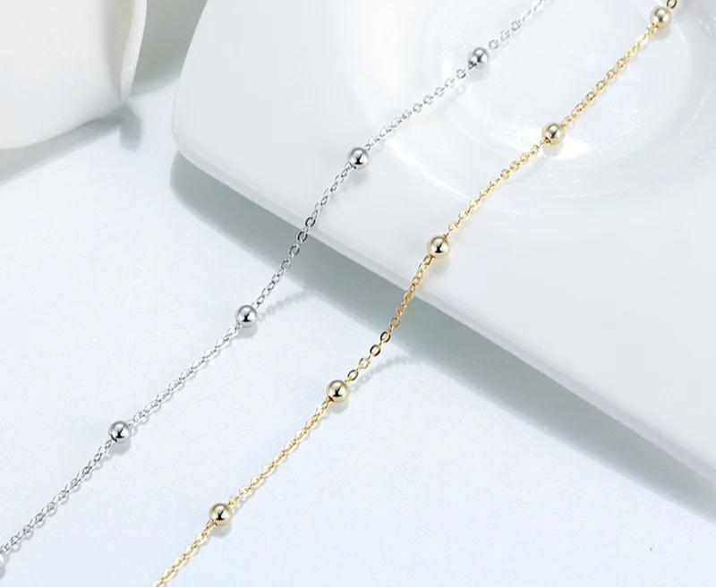 14K Gold Plated Sterling Silver Anklets (22 style options)
