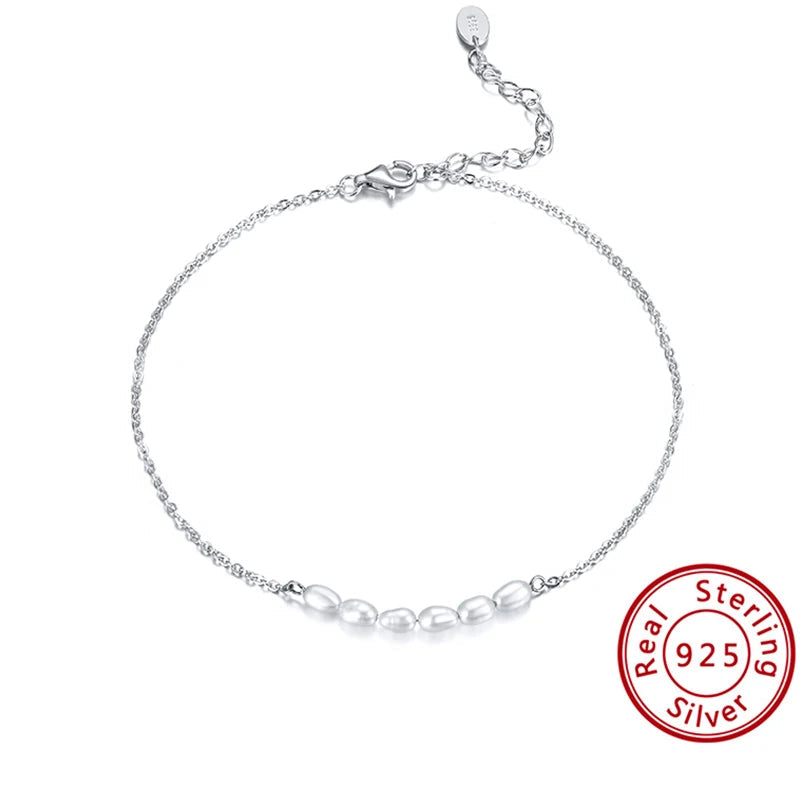 14K Gold Plated Sterling Silver Anklets (22 style options)