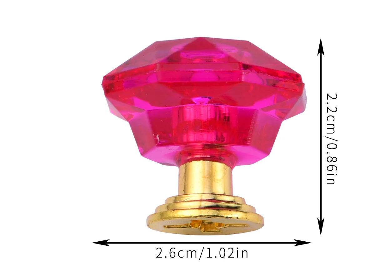 Acrylic Crystal Diamond Knobs