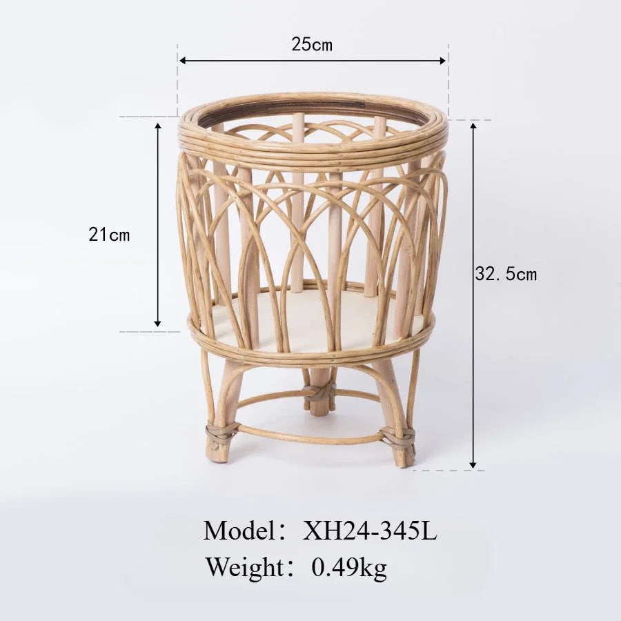 Hand-made Rattan Flower Pot Holder