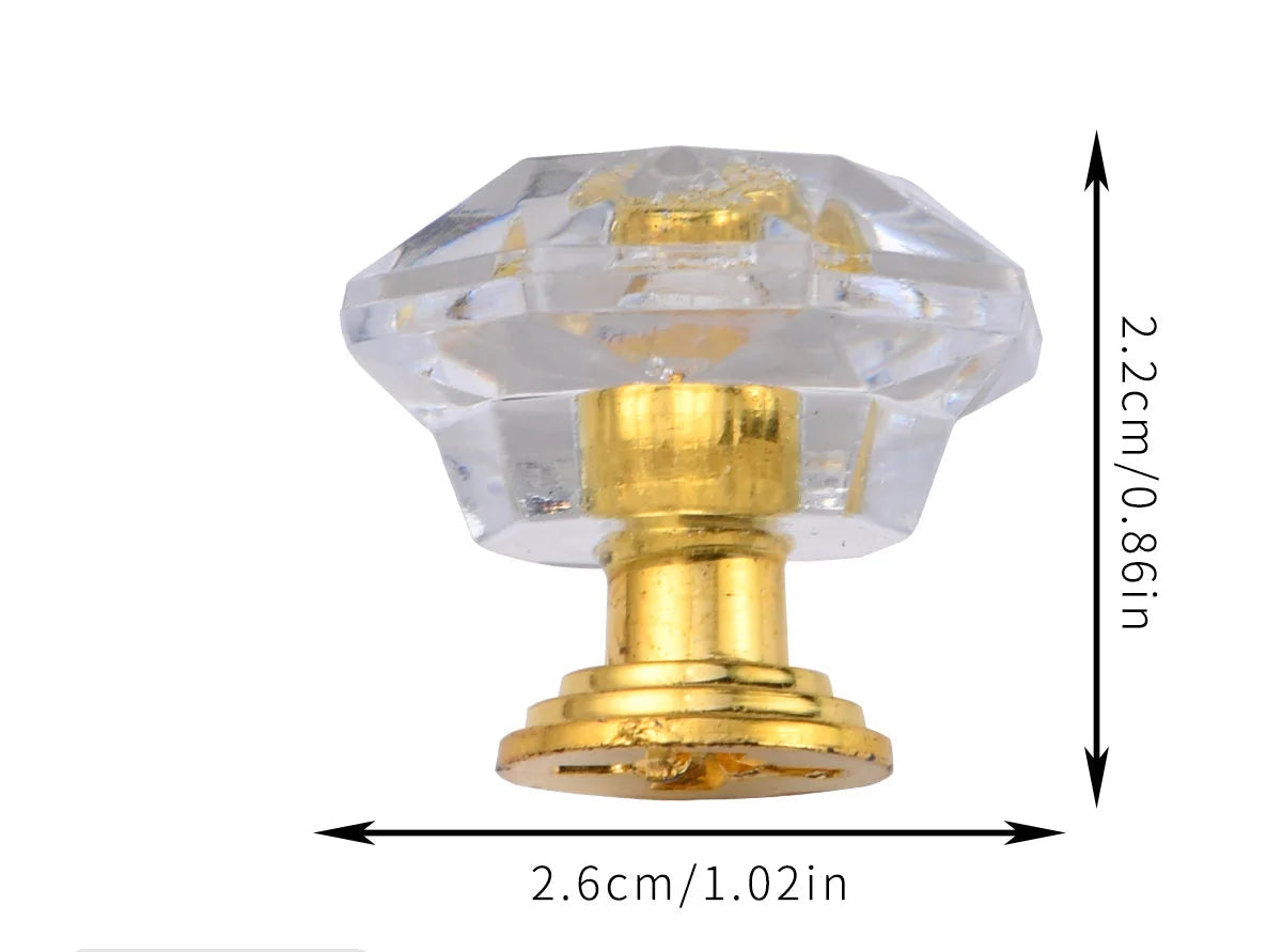 Acrylic Crystal Diamond Knobs