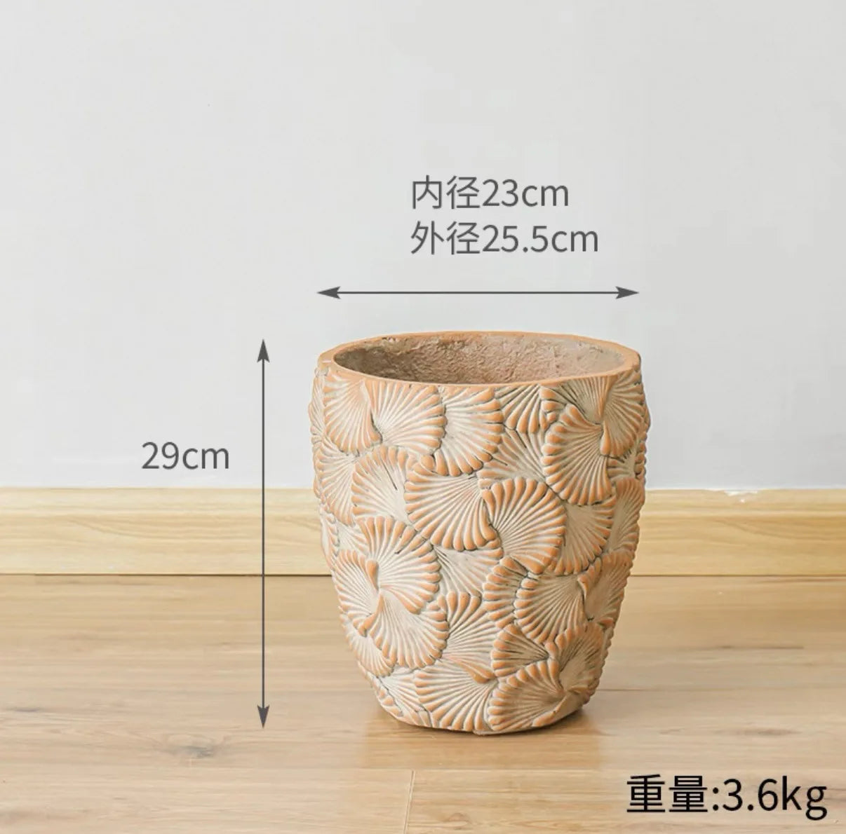 Petals Cement Flower Pot (Indoor/Outdoor)