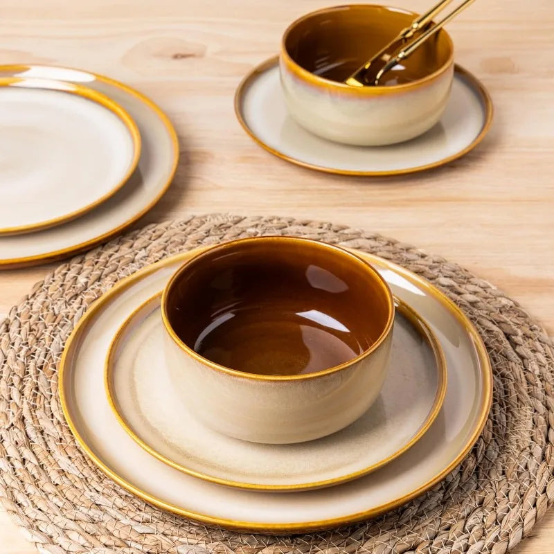 12 Piece Ceramic Dinnerware Set