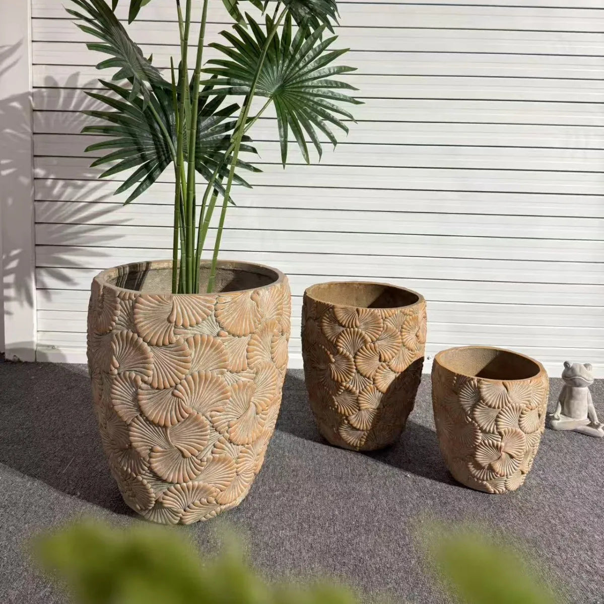 Petals Cement Flower Pot (Indoor/Outdoor)