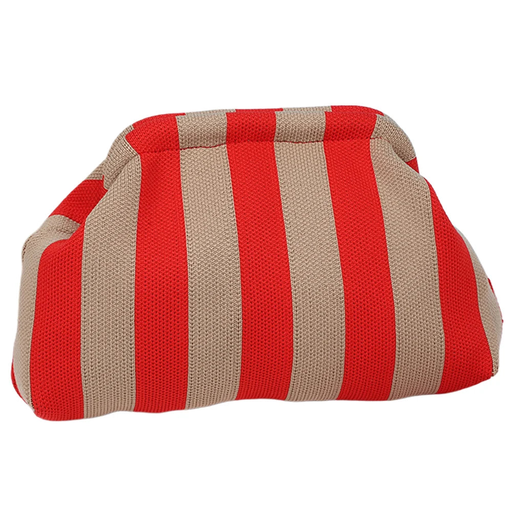 Summer Striped Beach Clutch