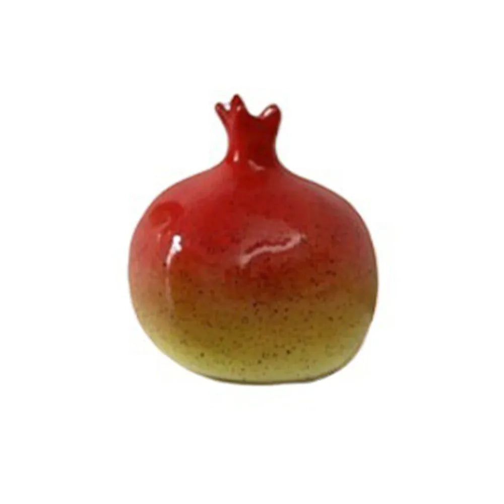 Ceramic Lemon & Pomegranate Vase
