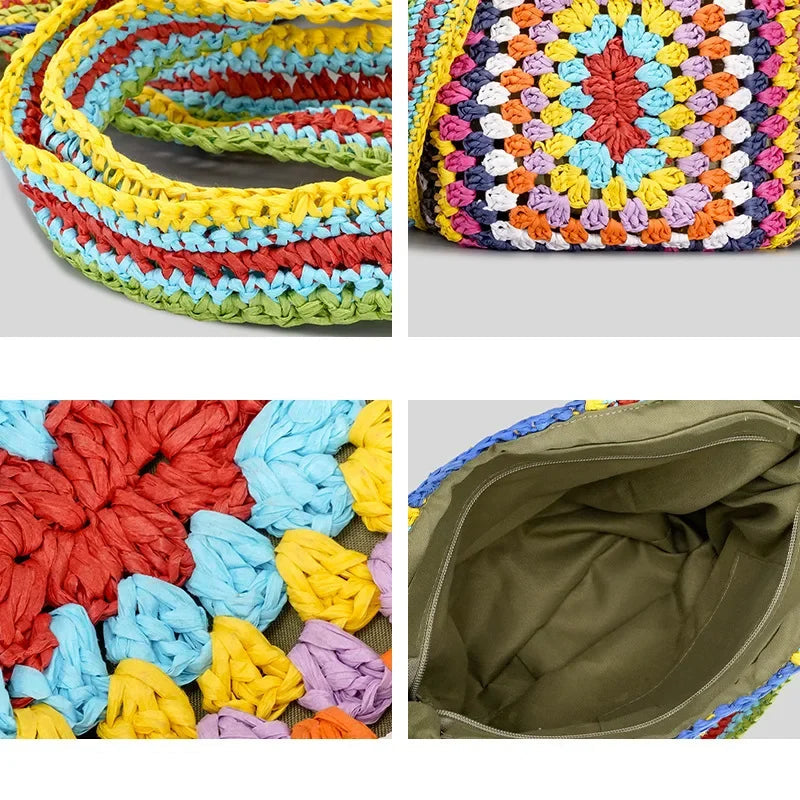 Boho Crocheted Shoulder Bag