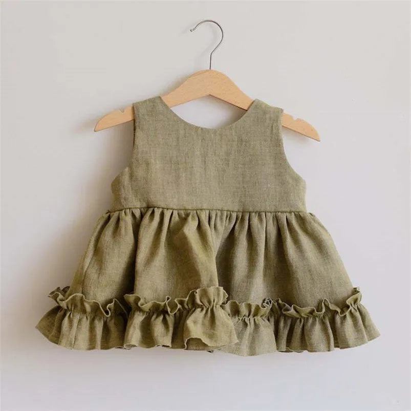 Baby Girls Ruffled Dress & Bloomers