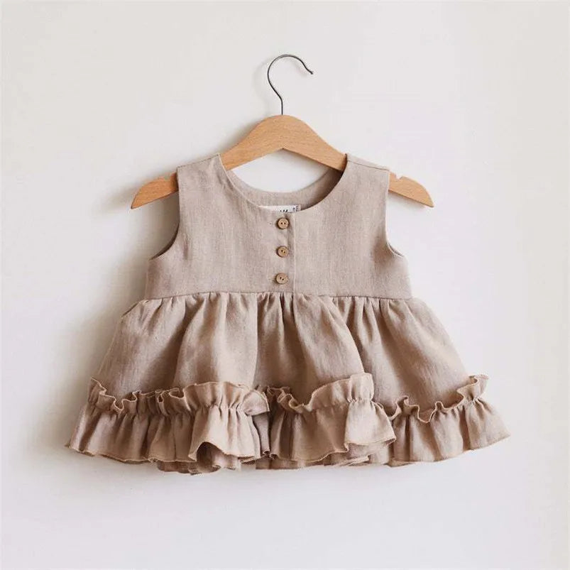 Baby Girls Ruffled Dress & Bloomers
