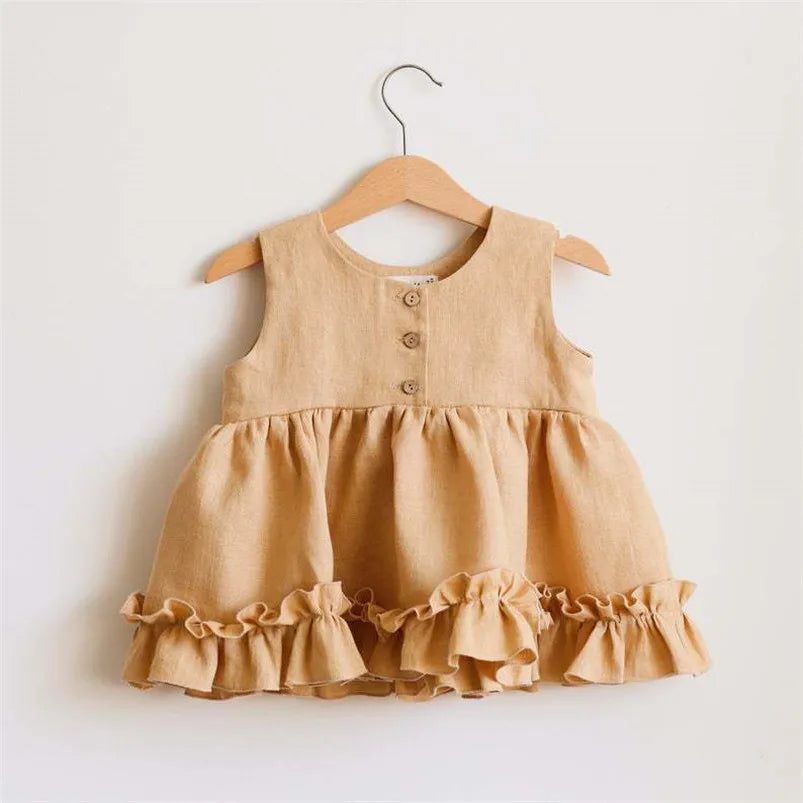 Baby Girls Ruffled Dress & Bloomers