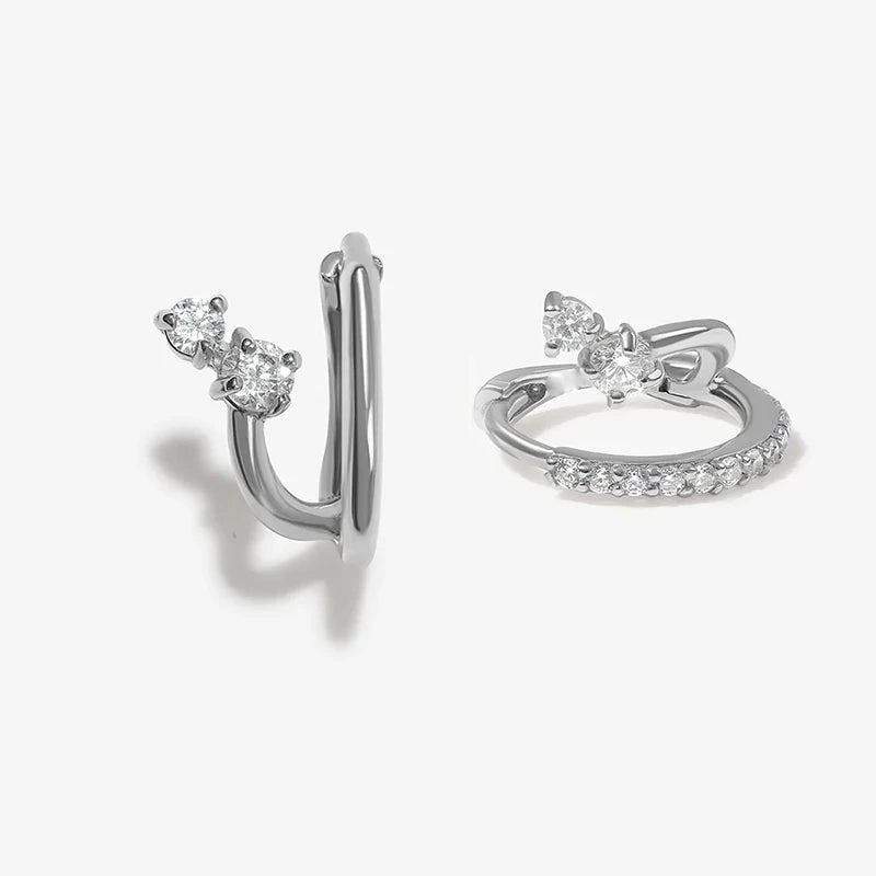 Gold Plated Cubic Zirconia Earrings (8 style options)