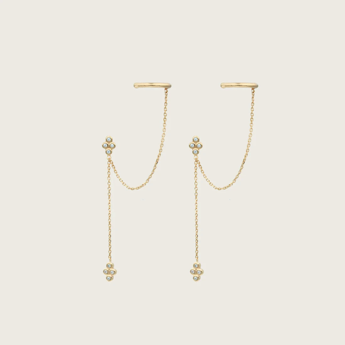 Gold-plated Chain & Stud Earrings (various styles)