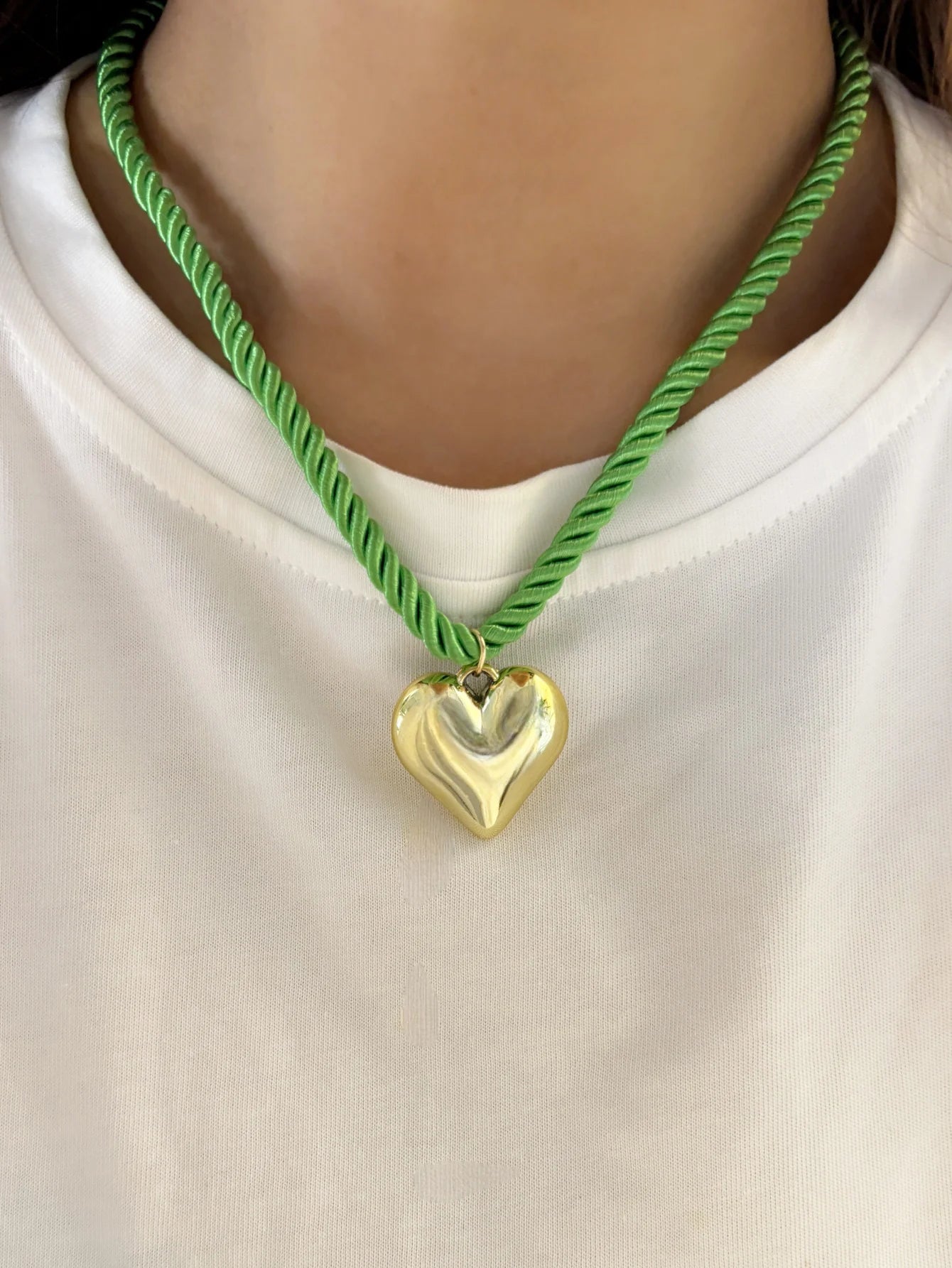 Thick Rope Charm Necklaces
