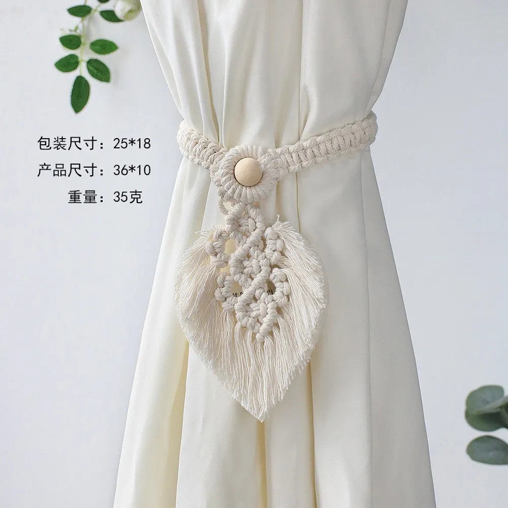 Macrame Curtain Tiebacks