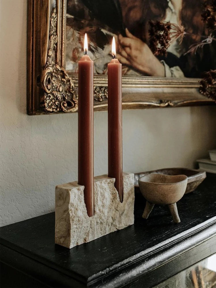 Marble Candlestick Holder
