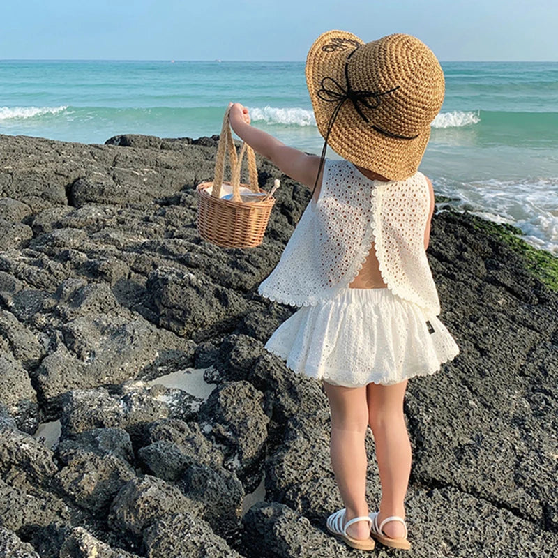 Girl's Lace Top & Skort Set