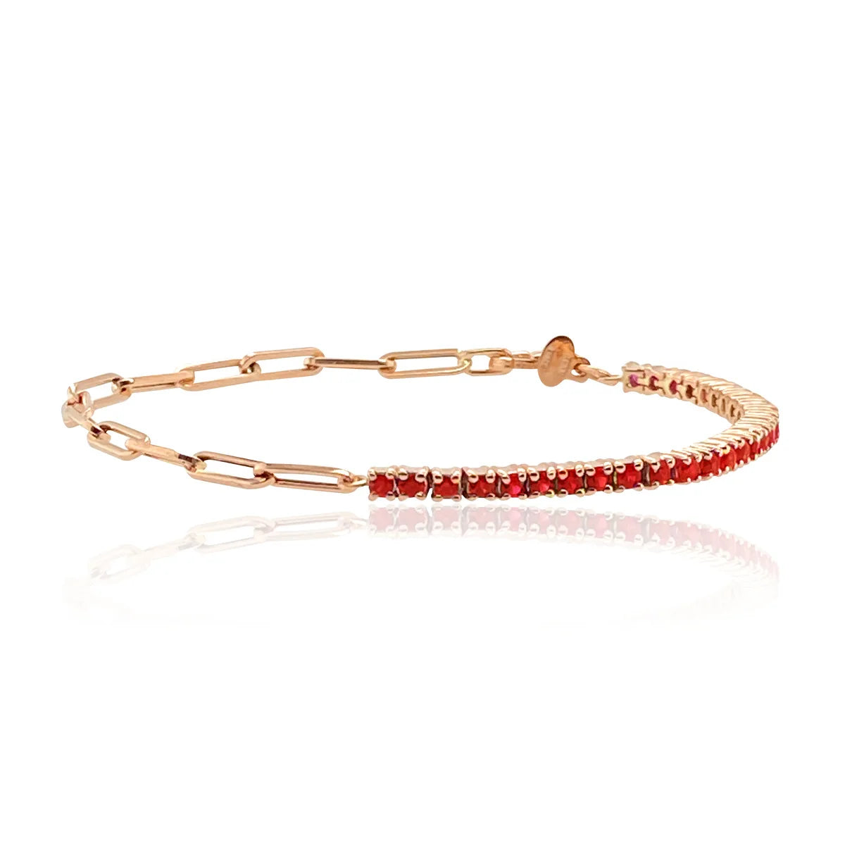 Copper & Cubic Zirconia Tennis Bracelets