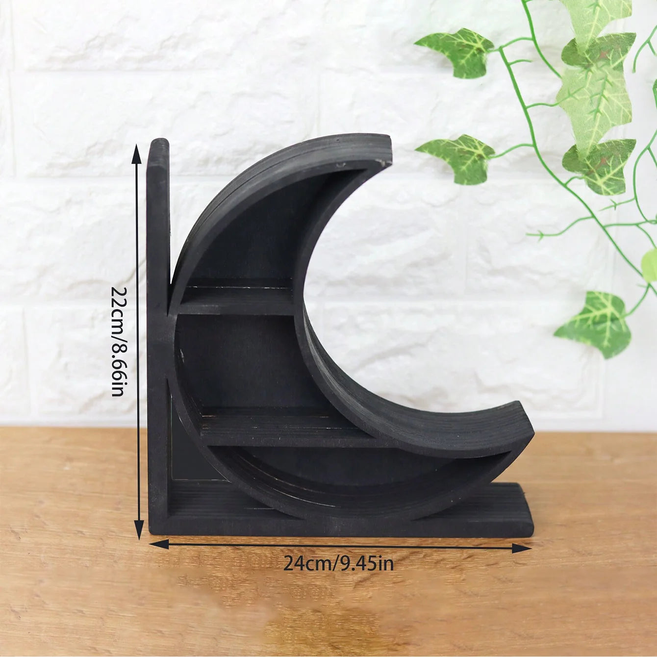 Sun & Moon Crystal Storage Bookends