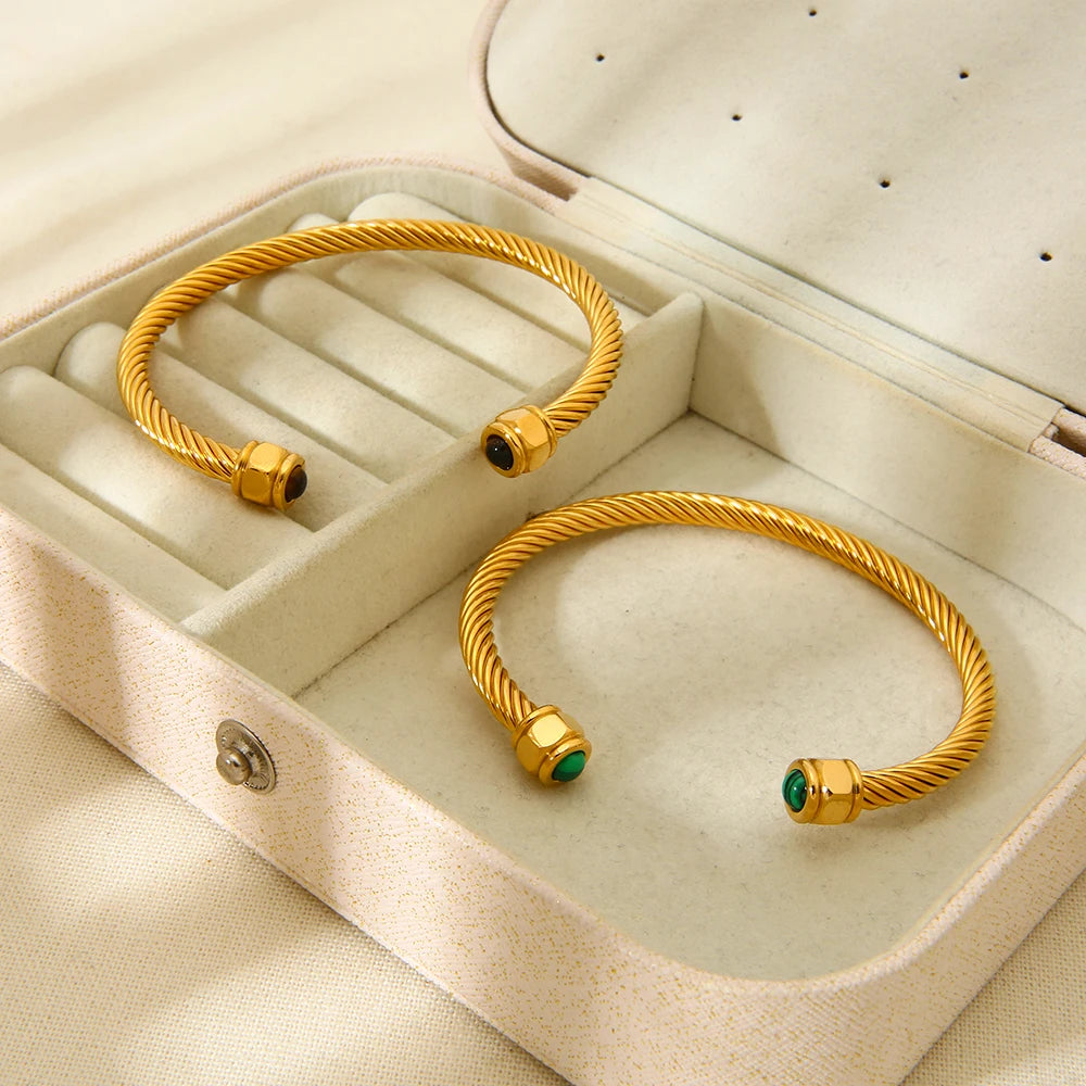 18k Gold Plated Stainless Steel Bangle