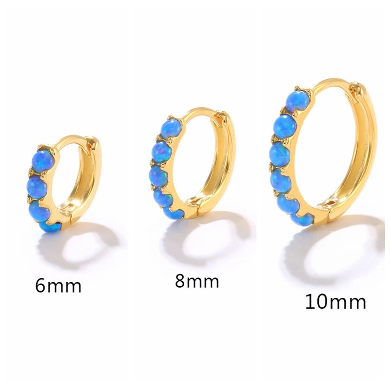 Sterling Silver & Opal Earring (1 piece)