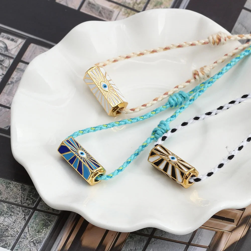 Evil Eye Handmade Braided Necklace