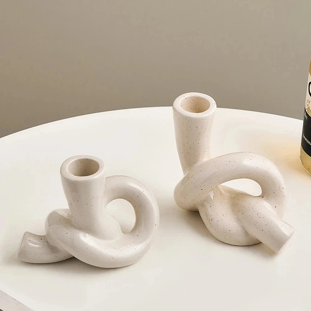 Knotted Candlestick holder decor