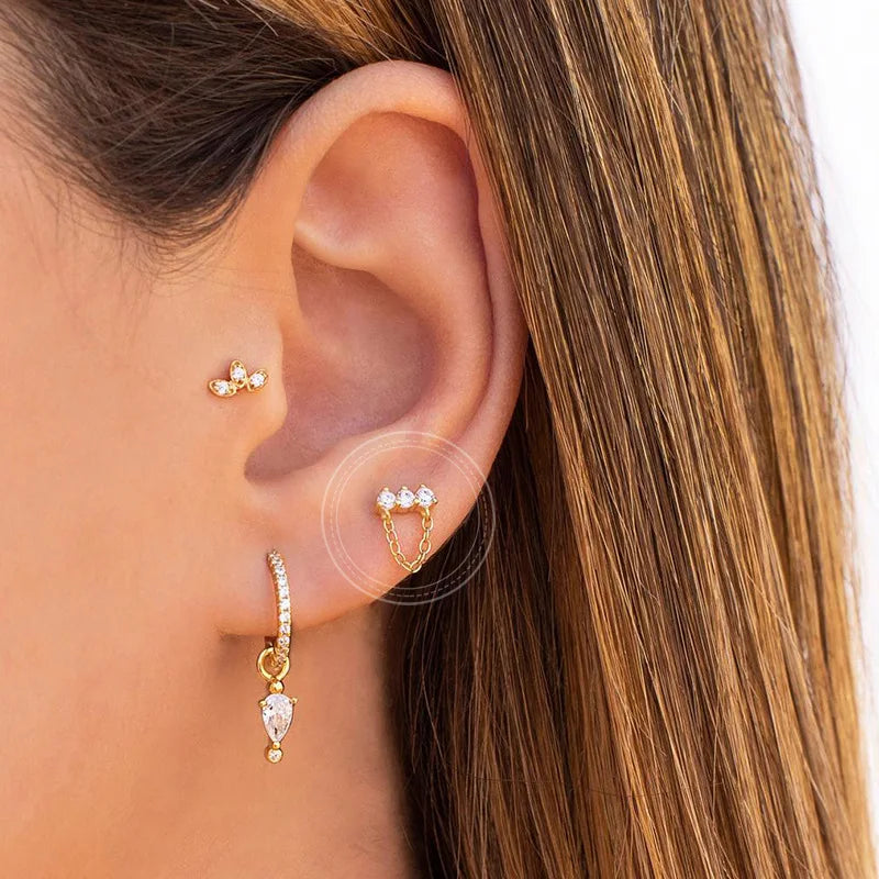 Cloud, Star & Moon Chain Earrings (various styles)