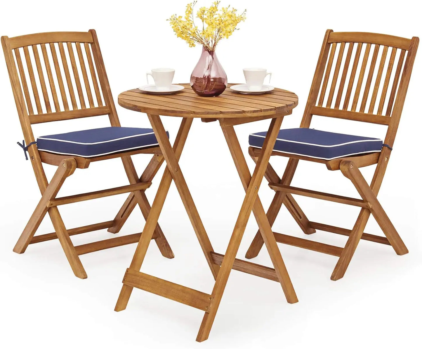 Acacia Wood Folding Bistro Set