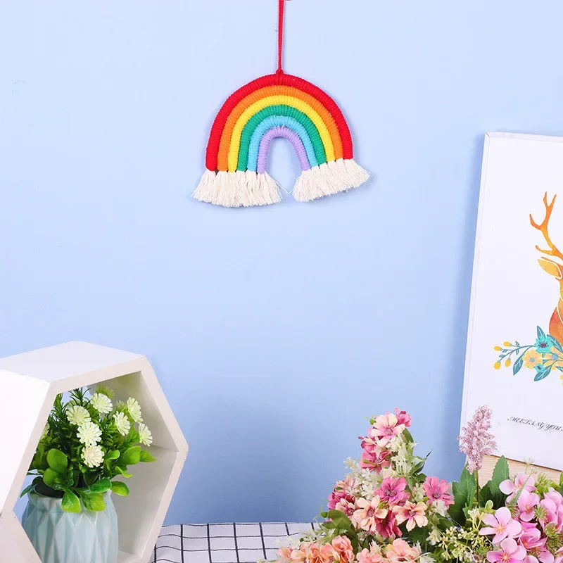 Rainbow Macrame Wall Hanging