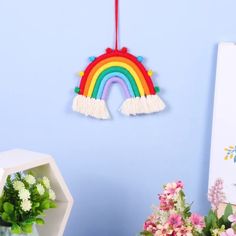 Rainbow Macrame Wall Hanging