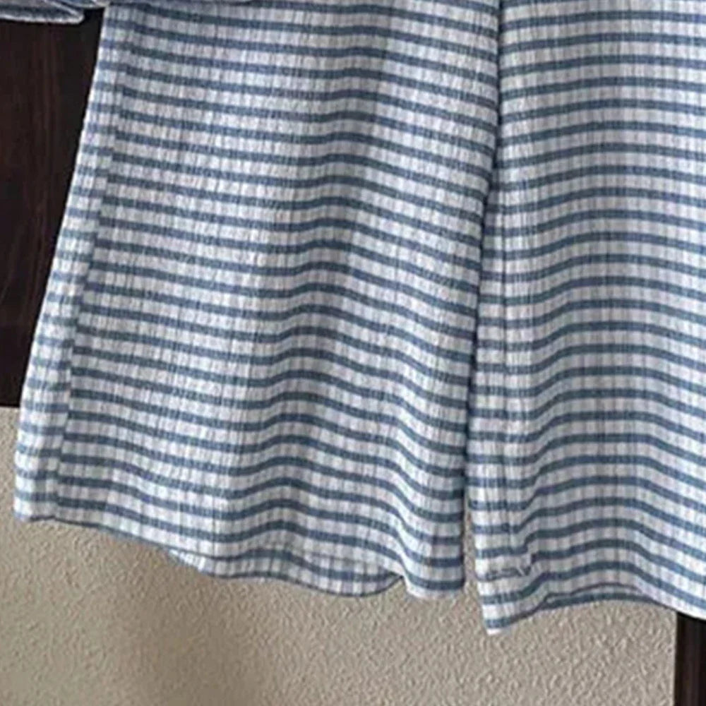Girls Two Piece Gingham Set