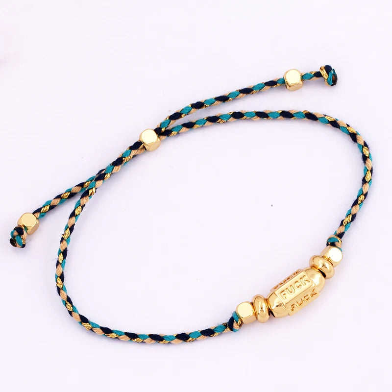 Cotton Cord Evil Eye Bracelet