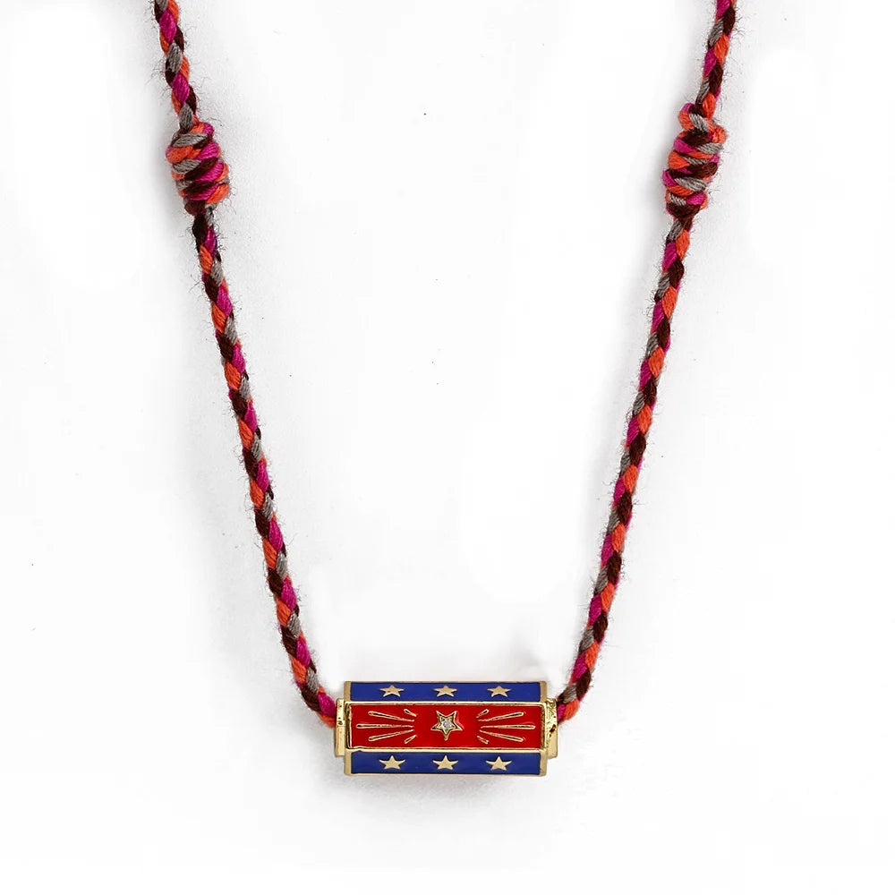 Evil Eye Handmade Braided Necklace