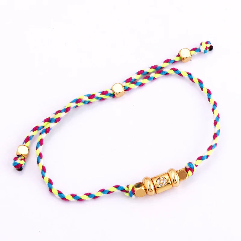 Cotton Cord Evil Eye Bracelet