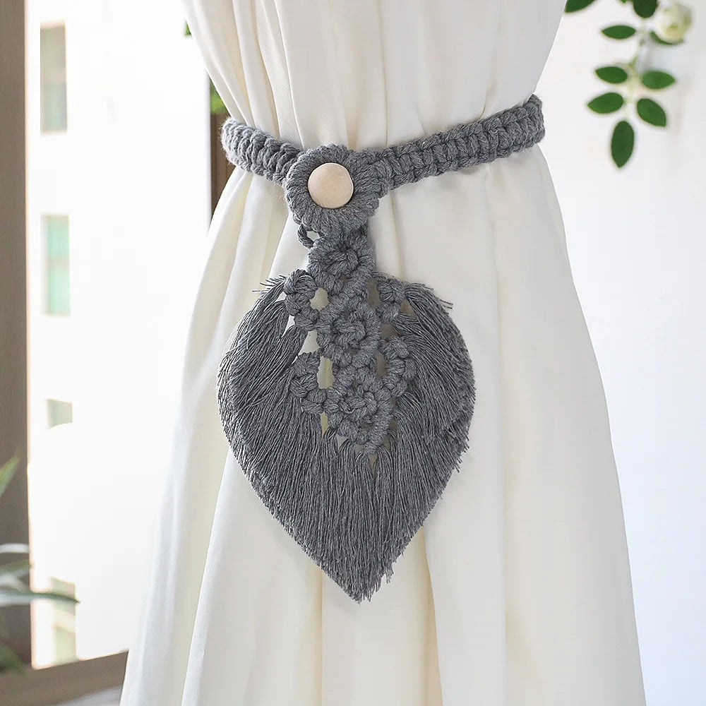 Macrame Curtain Tiebacks