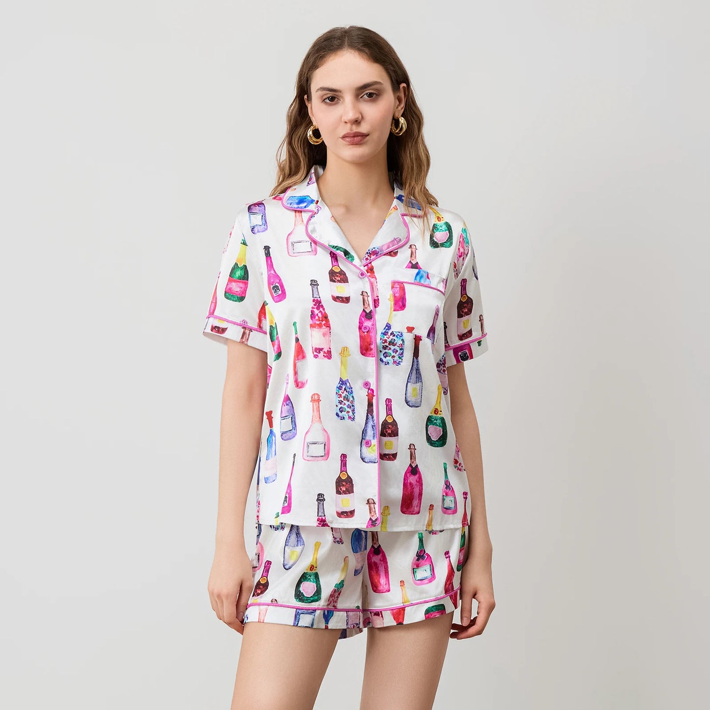 Champagne Lounge Set (Shirt & Shorts)