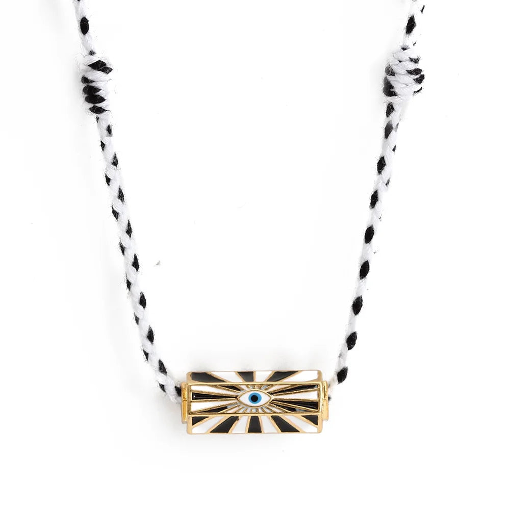 Evil Eye Handmade Braided Necklace