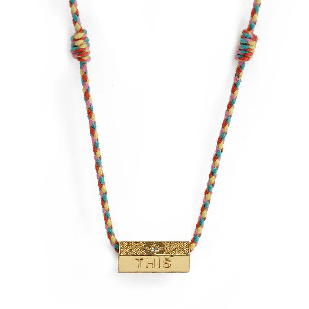 Evil Eye Handmade Braided Necklace