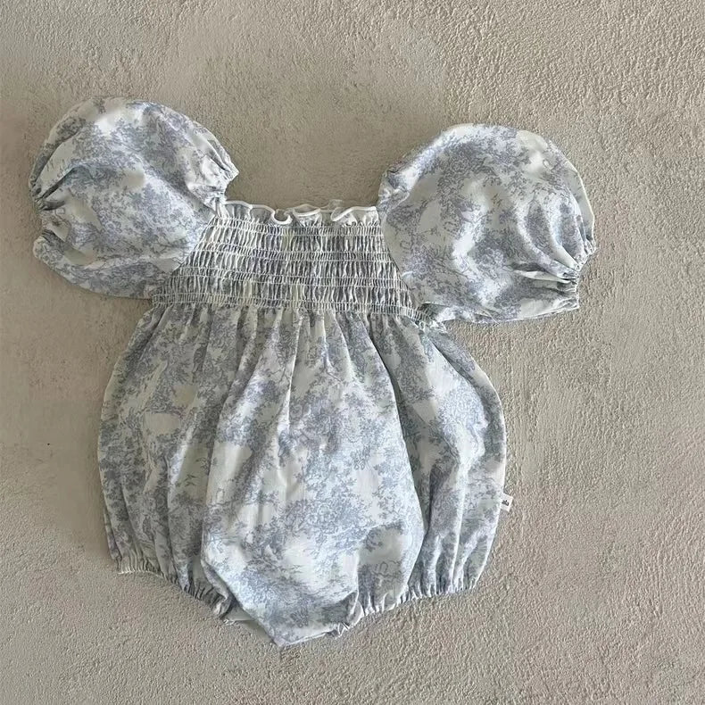 Baby Girls Floral Bubble Onesie