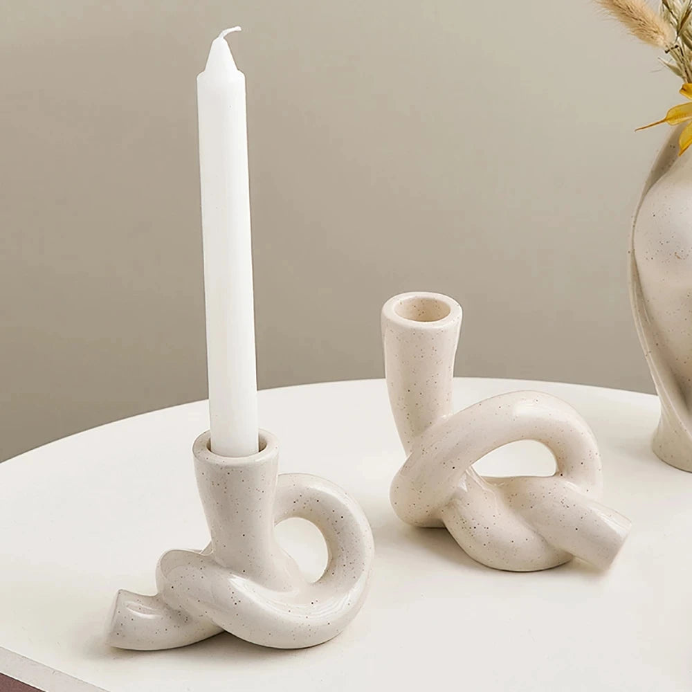 Knotted Candlestick holder decor