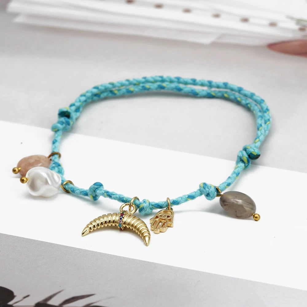 Colorful Evil Eye Braided Bracelets