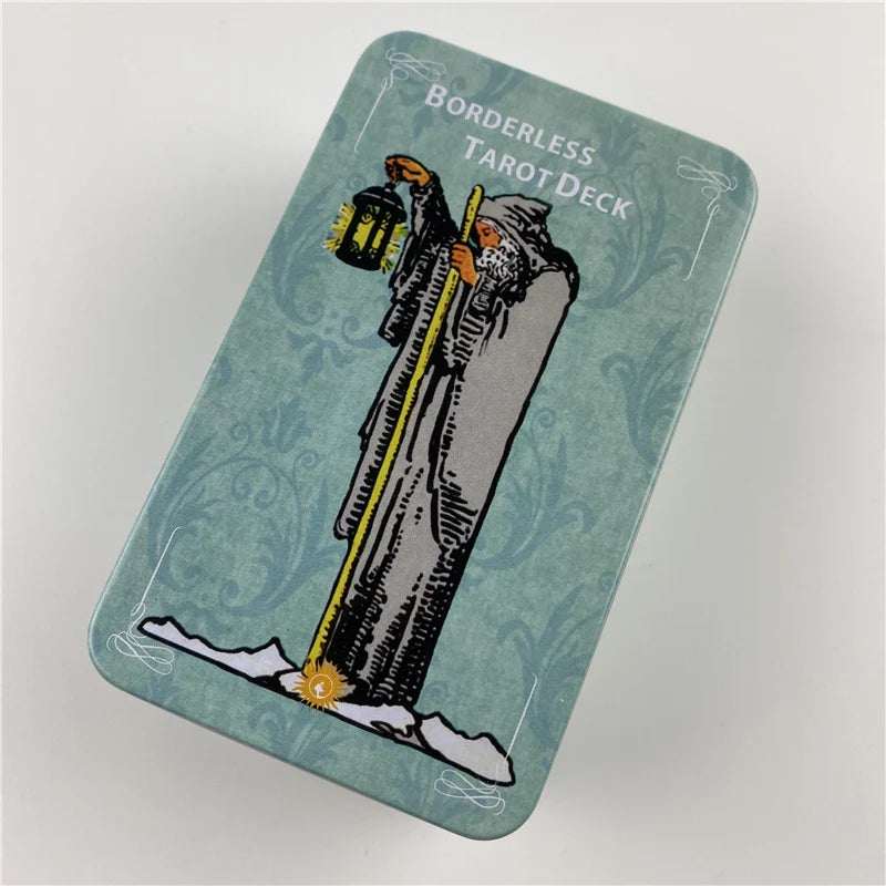 Metal Box with Gilded Edition Rider Tarot Card Deck