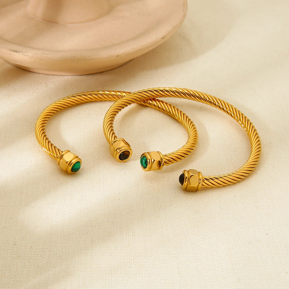 18k Gold Plated Stainless Steel Bangle