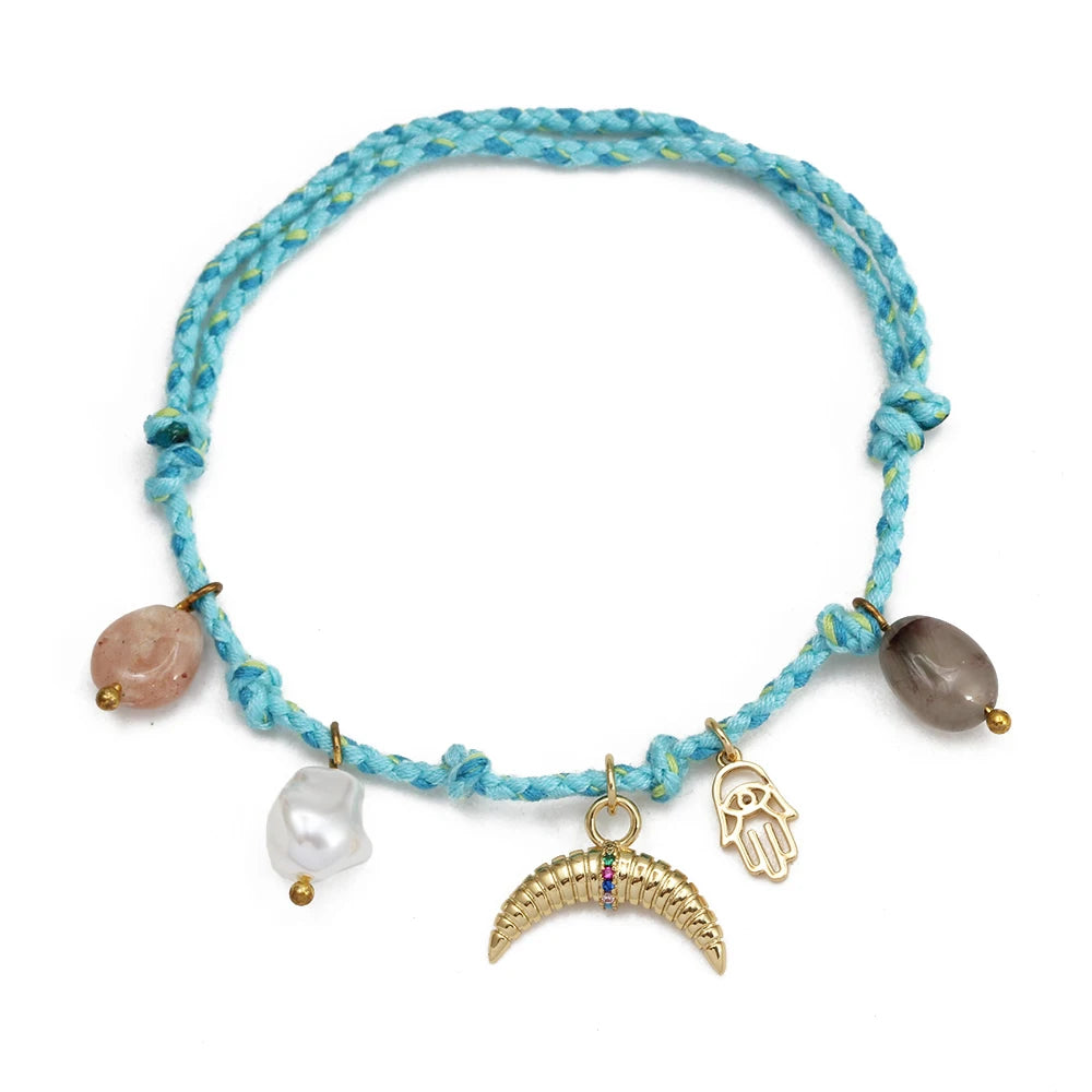 Colorful Evil Eye Braided Bracelets