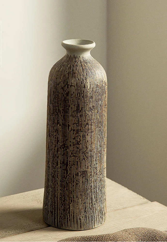 Lined Ceramic Vase (3 options)