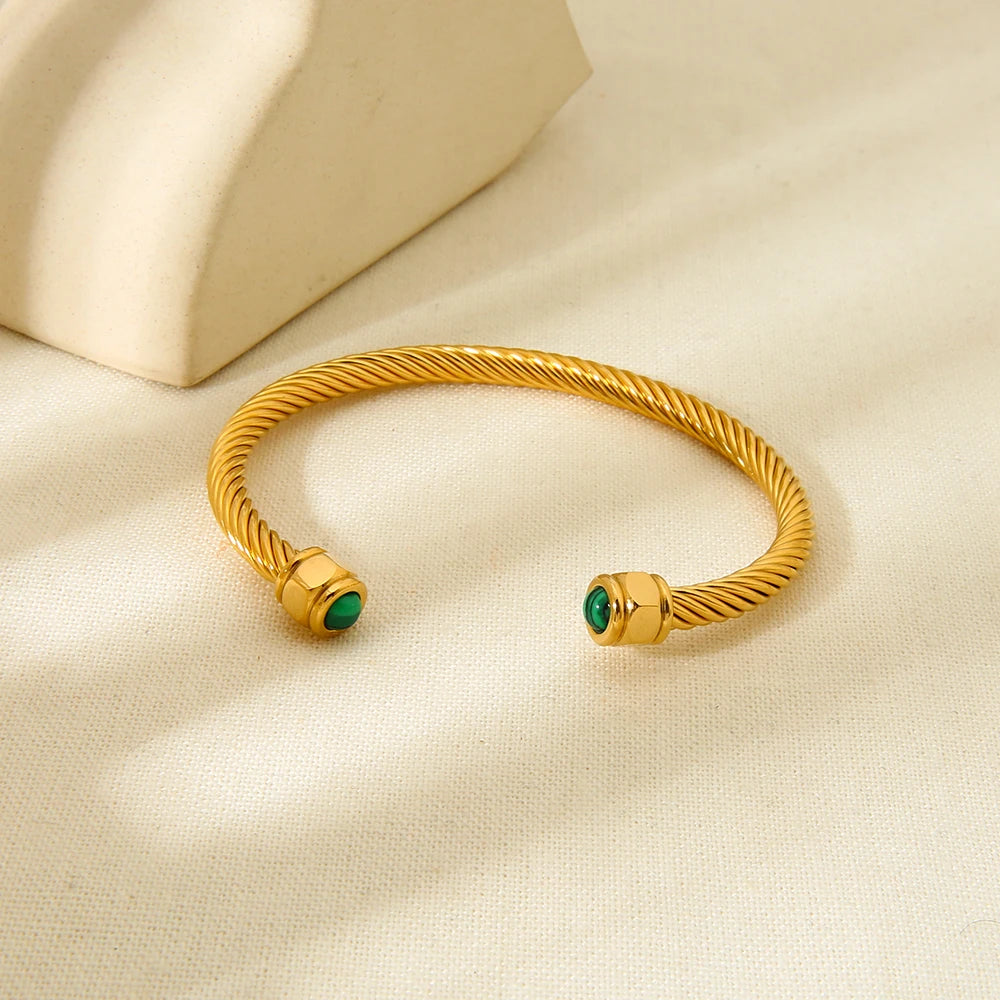 18k Gold Plated Stainless Steel Bangle