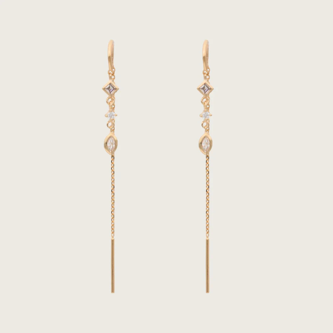 Gold-plated Chain & Stud Earrings (various styles)
