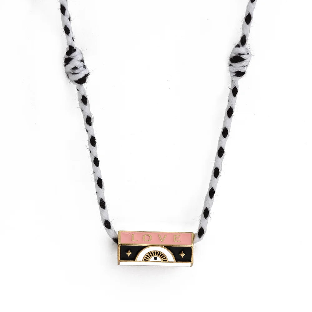 Evil Eye Handmade Braided Necklace