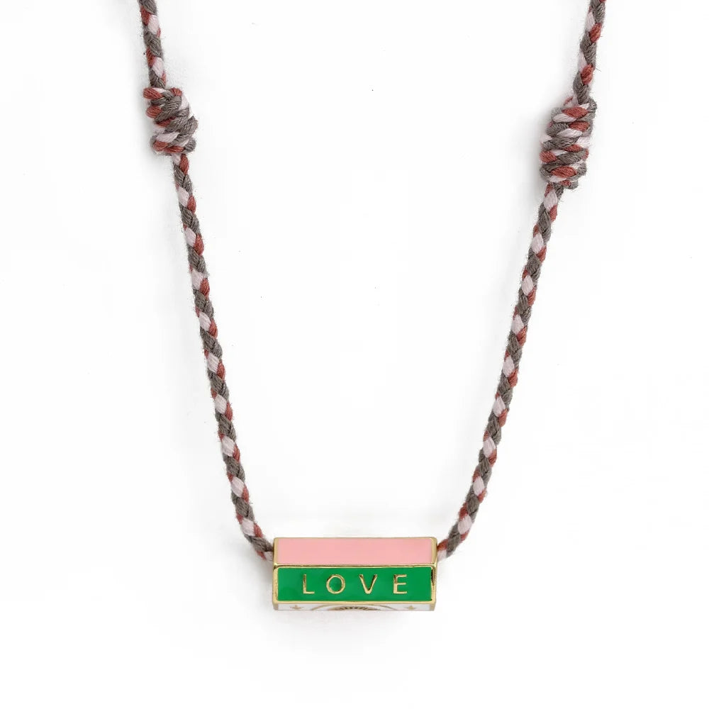Evil Eye Handmade Braided Necklace