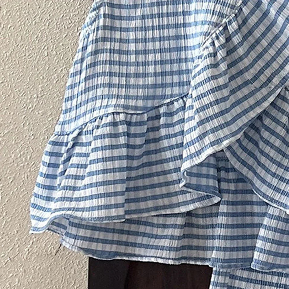 Girls Two Piece Gingham Set